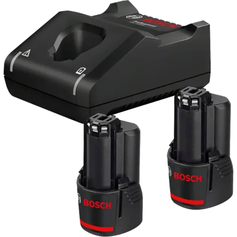 BOSCH 12V BAŞLANGIÇ SETİ (2x2.0 Ah AKÜ + GAL 12V-40 HIZLI ŞARJ CİHAZI)