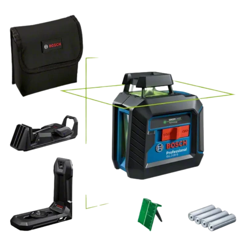 BOSCH GLL 2-20 G + LB10+DK10 ÇİZGİ LAZERİ
