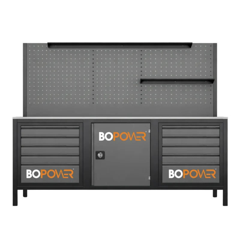 BOPOWER 2.MT 10 ÇEKMECELİ SANAYİ / ATÖLYE SİYAH ÇALIŞMA TEZGAHI