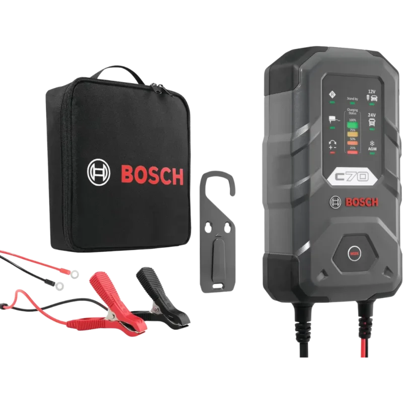 BOSCH C70 AKÜ ŞARJ CİHAZI  12V / 24V  PROFESYONEL AKÜ ŞARJ CİHAZI