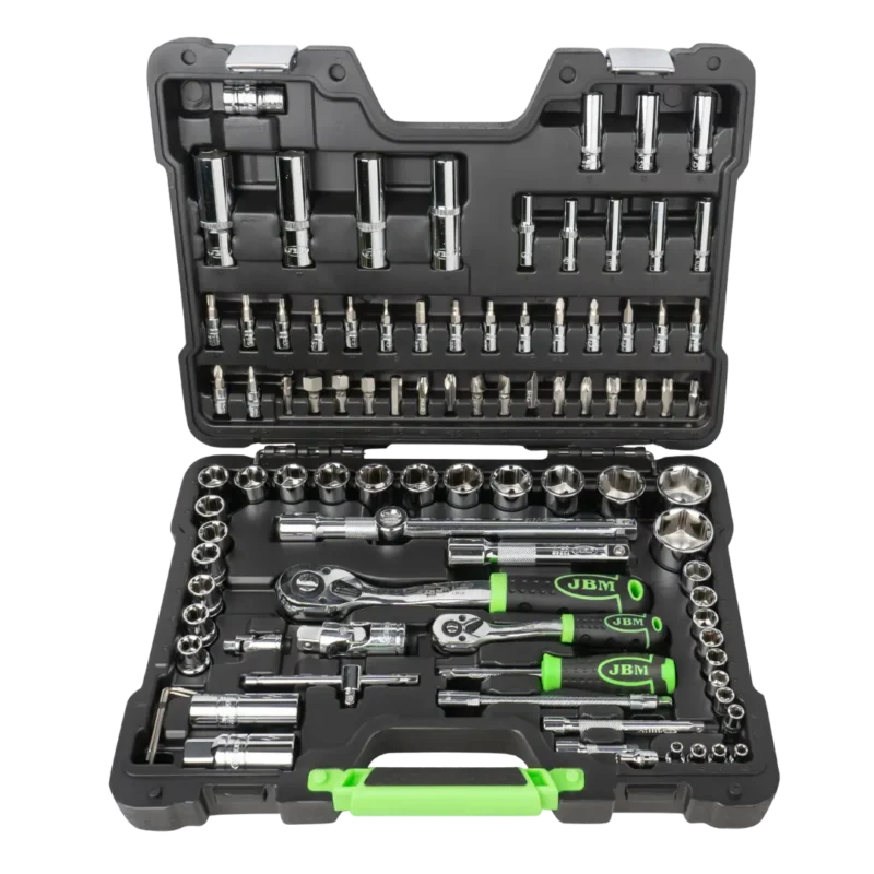 JBM  94 PARÇA LOKMA TAKIMI 1/4”+ 1/2” KROM KAPLAMA PROFESYONEL SET