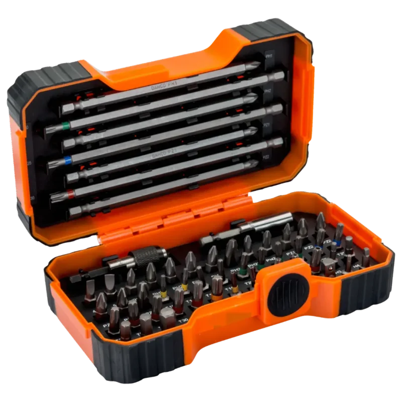 BAHCO 54 PARÇA TORNAVİDA BİT SETİ VE LOKMA ADAPTÖRÜ